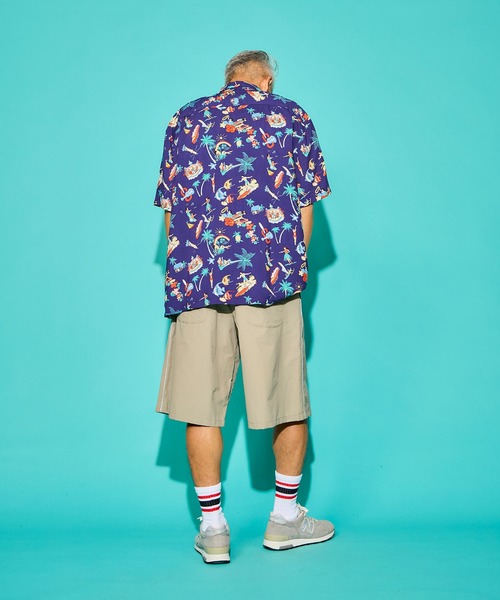 SAWINTO(ソイント)の「TWO PALMS【ツーパームス】 RAYON HAWAIIAN SHIRT/レーヨン ハワイアン シャツ(シャツ/ブラウス・メンズ・ネイビー/カーキブラウン/ブラック・LARGE/MEDIUM)」の6枚目の写真
