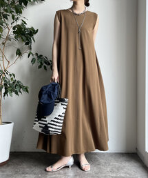 DouDou | シルケットスムースフレアカットワンピース(ワンピース)