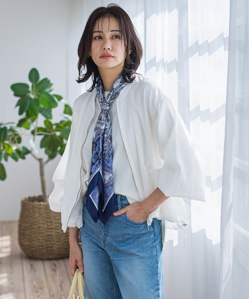 LAUTREAMONT（ロートレアモン）の「5分袖Tシャツライクニット≪手洗い可能≫（ニット/セーター・レディース・ピンク/グリーン/ホワイト/ブラック系その他/ライトブルー/ベージュ系その他・9号）」の12枚目の写真