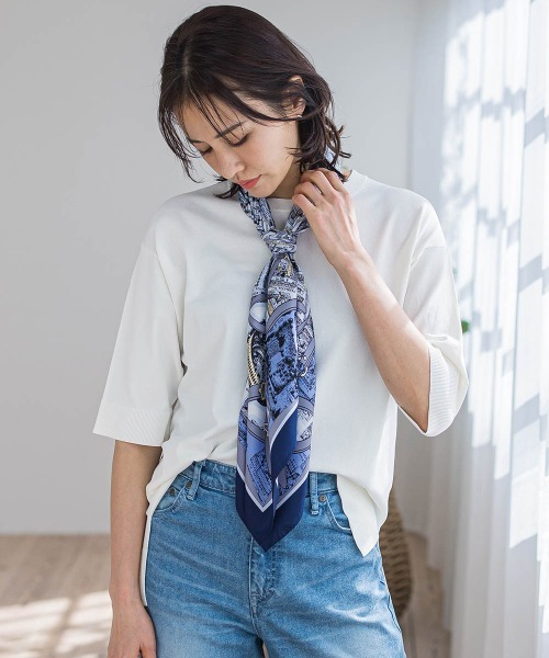 LAUTREAMONT（ロートレアモン）の「5分袖Tシャツライクニット≪手洗い可能≫（ニット/セーター・レディース・ピンク/グリーン/ホワイト/ブラック系その他/ライトブルー/ベージュ系その他・9号）」の16枚目の写真