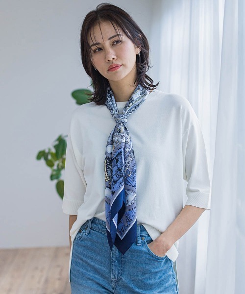 LAUTREAMONT（ロートレアモン）の「5分袖Tシャツライクニット≪手洗い可能≫（ニット/セーター・レディース・ピンク/グリーン/ホワイト/ブラック系その他/ライトブルー/ベージュ系その他・9号）」の8枚目の写真