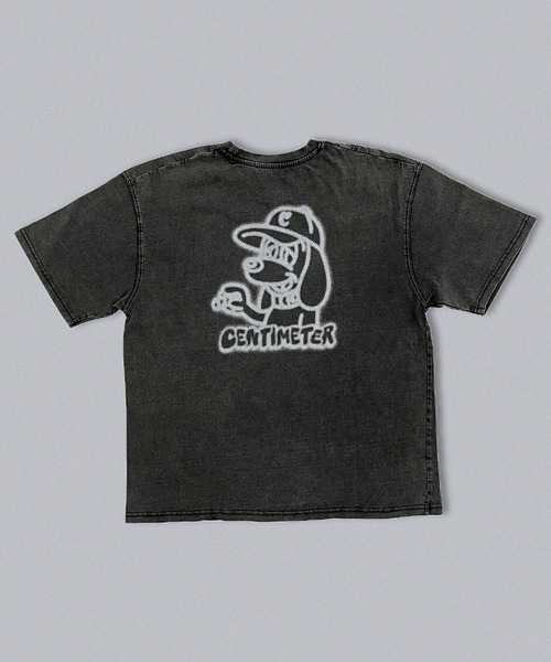 centimeter(センチメーター)の「BLUR RULER TEE(Tシャツ/カットソー・メンズ・ピンク/杢グレー/スミクロ・MEDIUM/LARGE/X-LARGE)」の2枚目の写真