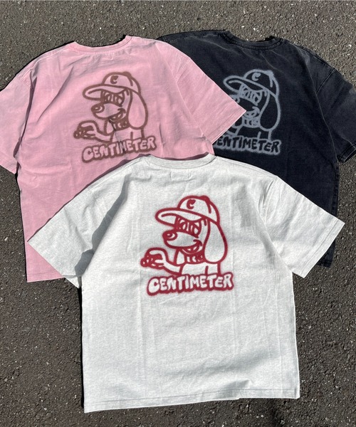 centimeter(センチメーター)の「BLUR RULER TEE(Tシャツ/カットソー・メンズ・ピンク/杢グレー/スミクロ・MEDIUM/LARGE/X-LARGE)」の16枚目の写真