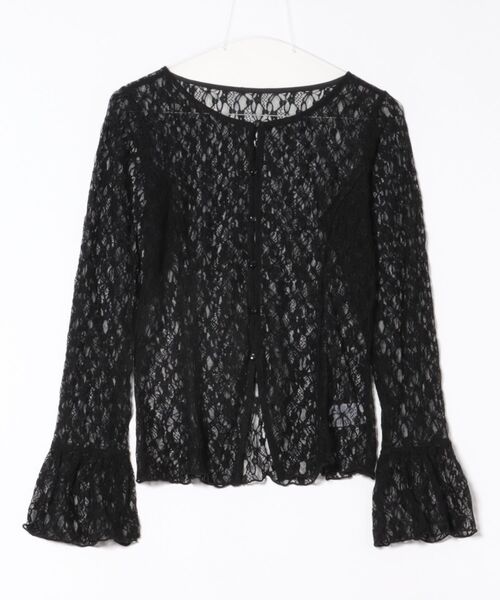 apres jour（アプレジュール）の「アソートレースカーディガン（カーディガン/ボレロ・レディース・ブラック/シルバー/オフホワイト/ミント/ボルドー/アイボリー・X-LARGE/フリー）」の7枚目の写真