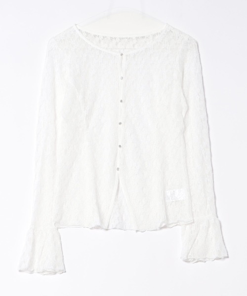 apres jour（アプレジュール）の「アソートレースカーディガン（カーディガン/ボレロ・レディース・ブラック/シルバー/オフホワイト/ミント/ボルドー/アイボリー・X-LARGE/フリー）」の8枚目の写真