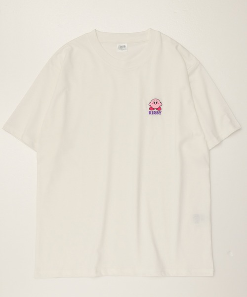 ALWAYS GOOD TIME(オルウェイズグッドタイム)の「【星のカービィ/KIRBY 】QUICK DRY/吸湿速乾 20/-OE天竺 ポケット付き/ワンポイント刺繍/バックプリント/総柄 半袖Tシャツ アソート(Tシャツ/カットソー・レディース・ネイビー/オートミール/スミクロ/ホワイト系1/ホワイト系2/ブラック系1/ブラック系2/グリーン系/ブルー系1/ブルー系2/ピンク系1/ピンク系2・M/L)」の13枚目の写真