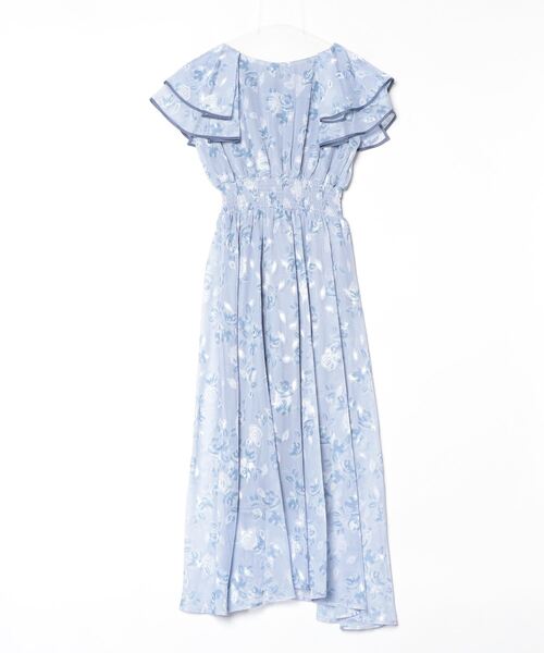 ASTORIA ODIER（アストリアオディール）の「オパール花柄ワンピース（ワンピース・レディース・ホワイト/ブルー・MEDIUM）」の3枚目の写真