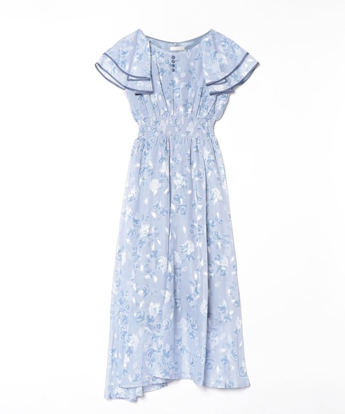 ASTORIA ODIER（アストリアオディール）の「オパール花柄ワンピース（ワンピース・レディース・ホワイト/ブルー・MEDIUM）」の12枚目の写真