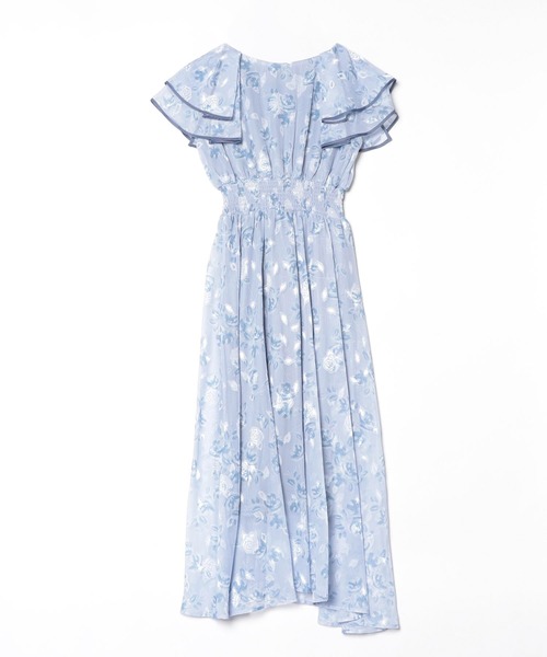 ASTORIA ODIER（アストリアオディール）の「オパール花柄ワンピース（ワンピース・レディース・ホワイト/ブルー・MEDIUM）」の11枚目の写真