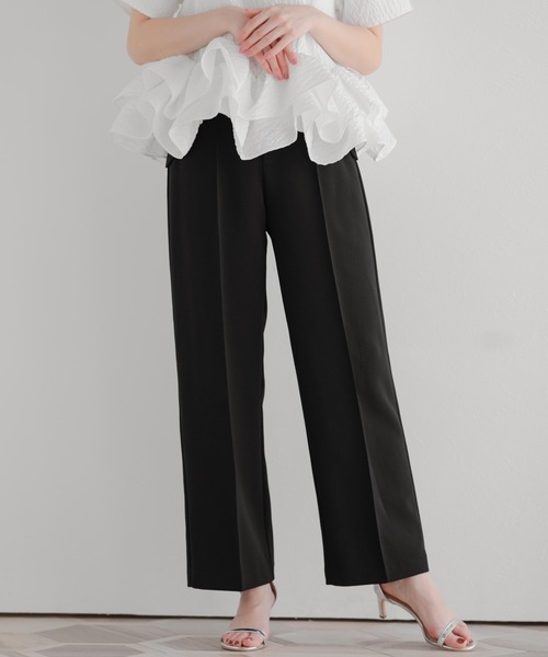 Fit more（フィットモア）の「ポケットスカラップワイドパンツ（スラックス・レディース・ブラック/ホワイト/ピンク・PS/S/M）」の19枚目の写真