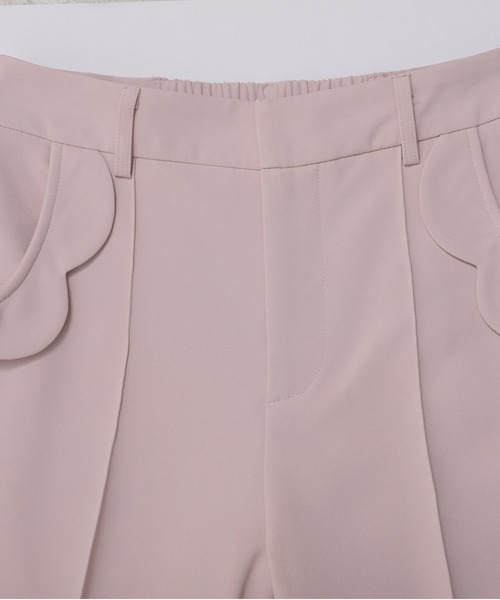 Fit more（フィットモア）の「ポケットスカラップワイドパンツ（スラックス・レディース・ブラック/ホワイト/ピンク・PS/S/M）」の18枚目の写真