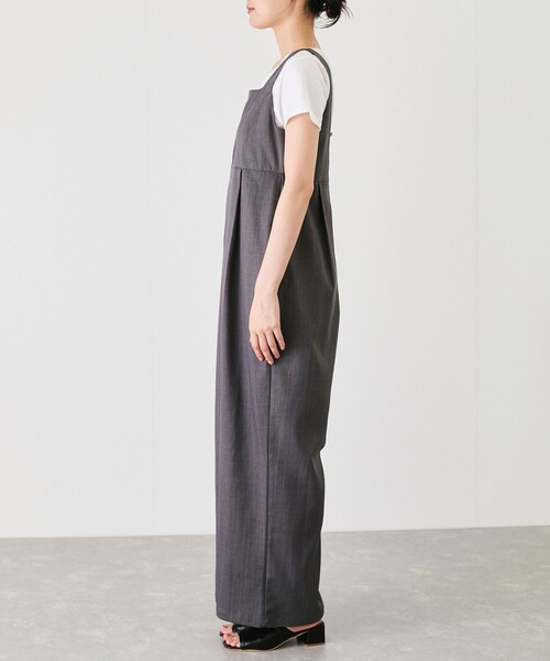 Jayro(ジャイロ)の「【EC限定】フロントジップサロペット(サロペット/オーバーオール・レディース・チャコールグレー/グレー/ブラウン系その他2/ベージュ・M)」の12枚目の写真
