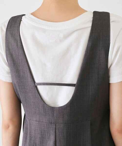 Jayro(ジャイロ)の「【EC限定】フロントジップサロペット(サロペット/オーバーオール・レディース・チャコールグレー/グレー/ブラウン系その他2/ベージュ・M)」の10枚目の写真