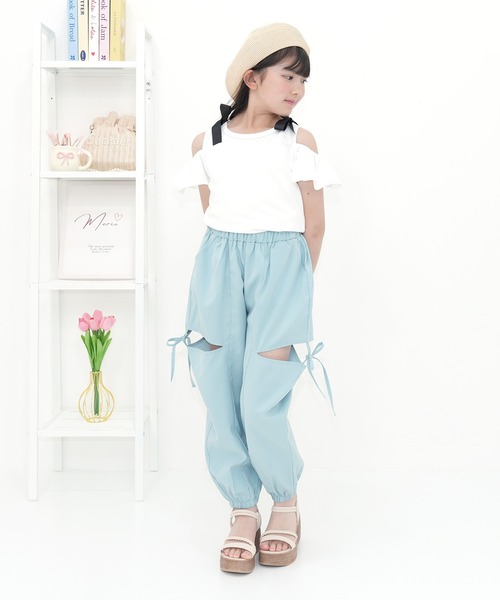 Bee des Bee（ビーデスビー）の「カットアウト パラシュートパンツ（その他パンツ・キッズ・ライトブルー/ブラック/ピンク/ラベンダー・100cm/160cm/120cm/110cm/140cm/130cm/150cm）」の13枚目の写真