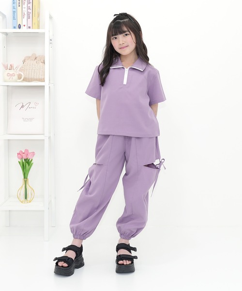 Bee des Bee（ビーデスビー）の「カットアウト パラシュートパンツ（その他パンツ・キッズ・ライトブルー/ブラック/ピンク/ラベンダー・100cm/160cm/120cm/110cm/140cm/130cm/150cm）」の16枚目の写真
