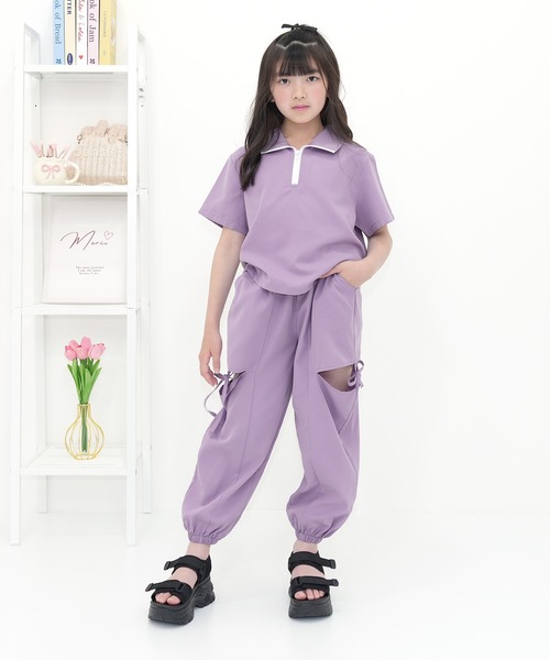 Bee des Bee（ビーデスビー）の「カットアウト パラシュートパンツ（その他パンツ・キッズ・ライトブルー/ブラック/ピンク/ラベンダー・100cm/160cm/120cm/110cm/140cm/130cm/150cm）」の17枚目の写真