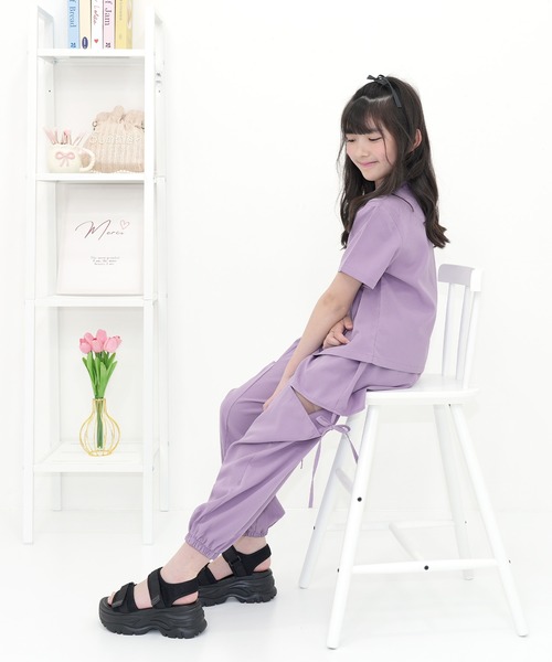 Bee des Bee（ビーデスビー）の「カットアウト パラシュートパンツ（その他パンツ・キッズ・ライトブルー/ブラック/ピンク/ラベンダー・100cm/160cm/120cm/110cm/140cm/130cm/150cm）」の18枚目の写真