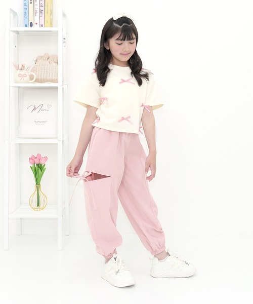 Bee des Bee（ビーデスビー）の「カットアウト パラシュートパンツ（その他パンツ・キッズ・ライトブルー/ブラック/ピンク/ラベンダー・100cm/160cm/120cm/110cm/140cm/130cm/150cm）」の20枚目の写真