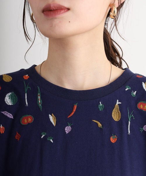 tシャツ EMAGO 野菜刺繍Ｔシャツ レディース Emago tシャツ EMAGO 野菜刺繍Tシャツ レディース : ZOZOTOWN