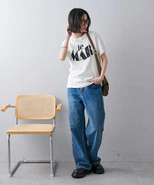 DISCOAT（ディスコート）の「【新色追加・ユニセックス】ヴィンテージライクグラフィックTシャツ（Tシャツ/カットソー・レディース・ライトグレー/オフホワイト/サックスブルー/イエロー/チャコールグレー/ブラウン・SMALL/MEDIUM）」の13枚目の写真