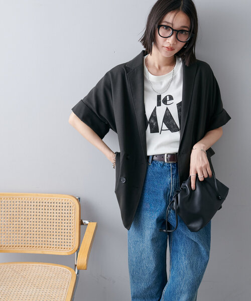 DISCOAT（ディスコート）の「【新色追加・ユニセックス】ヴィンテージライクグラフィックTシャツ（Tシャツ/カットソー・レディース・ライトグレー/オフホワイト/サックスブルー/イエロー/チャコールグレー/ブラウン・SMALL/MEDIUM）」の15枚目の写真