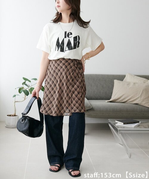 DISCOAT（ディスコート）の「【新色追加・ユニセックス】ヴィンテージライクグラフィックTシャツ（Tシャツ/カットソー・レディース・ライトグレー/オフホワイト/サックスブルー/イエロー/チャコールグレー/ブラウン・SMALL/MEDIUM）」の16枚目の写真