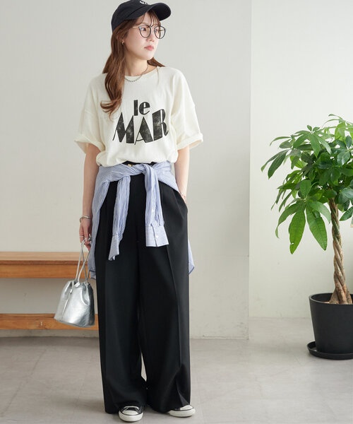 DISCOAT（ディスコート）の「【新色追加・ユニセックス】ヴィンテージライクグラフィックTシャツ（Tシャツ/カットソー・レディース・ライトグレー/オフホワイト/サックスブルー/イエロー/チャコールグレー/ブラウン・SMALL/MEDIUM）」の19枚目の写真