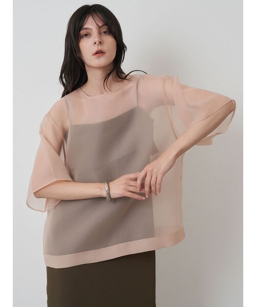 ELENDEEK（エレンディーク）の「シアーTブラウス（シャツ/ブラウス・レディース・ブラック/ネイビー/ベージュ・FREE）」の13枚目の写真