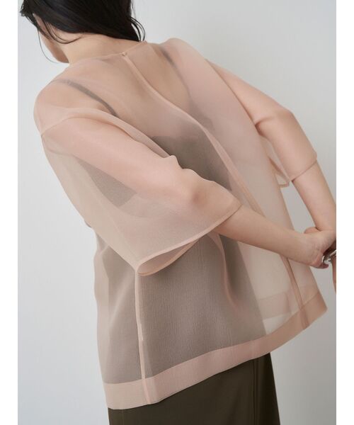 ELENDEEK（エレンディーク）の「シアーTブラウス（シャツ/ブラウス・レディース・ブラック/ネイビー/ベージュ・FREE）」の14枚目の写真