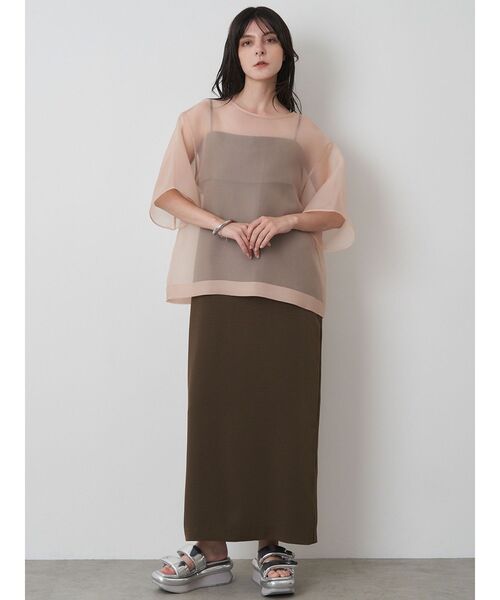 ELENDEEK（エレンディーク）の「シアーTブラウス（シャツ/ブラウス・レディース・ブラック/ネイビー/ベージュ・FREE）」の17枚目の写真