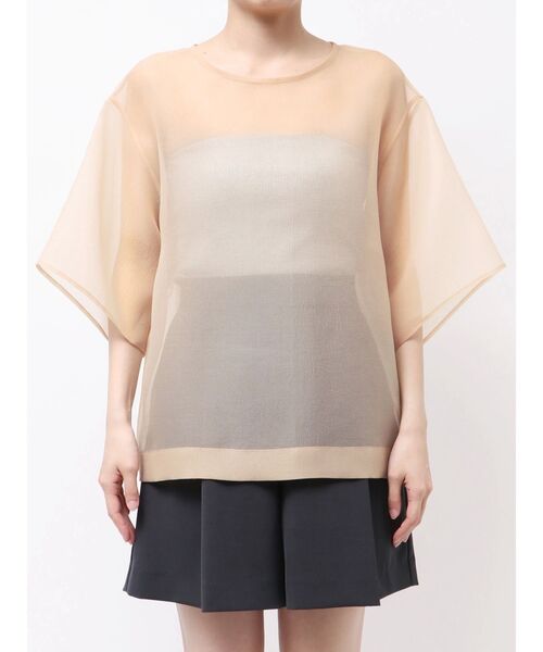 ELENDEEK（エレンディーク）の「シアーTブラウス（シャツ/ブラウス・レディース・ブラック/ネイビー/ベージュ・FREE）」の16枚目の写真