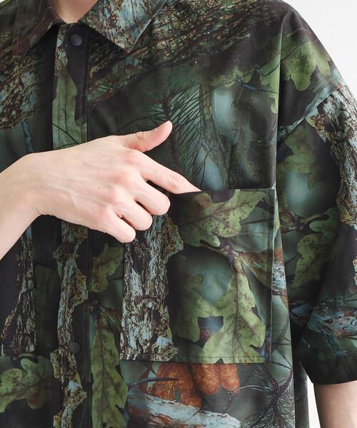 tk.TAKEO KIKUCHI(ティーケータケオキクチ)の「リアルツリーカモフラシャツ(シャツ/ブラウス・メンズ・ブラック系4/オリーブ系3・02/03)」の16枚目の写真