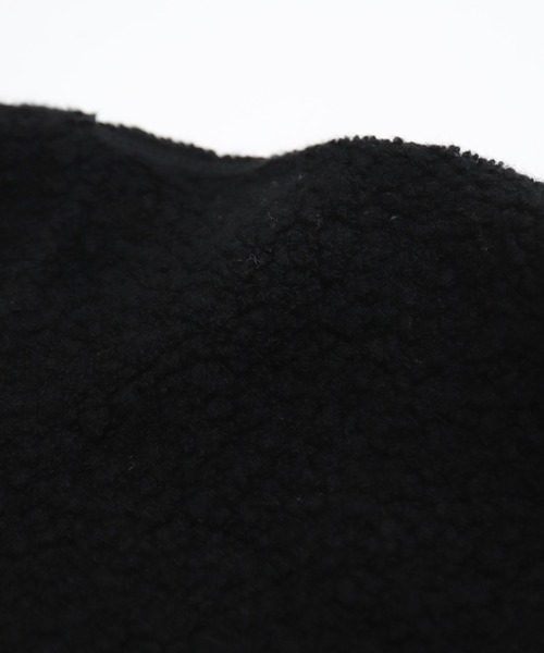 OMNIGOD（オムニゴッド）の「[OMNIGOD womens / オムニゴッド] リサイクルウールパイル クルーネックセーター（ニット/セーター・レディース・ブラウン/グレー/ブラック/アイボリー/ネイビー・3/2）」の18枚目の写真
