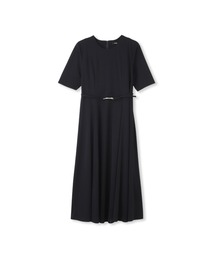 フィットアンドフレアワンピース≪洗濯機で洗える≫