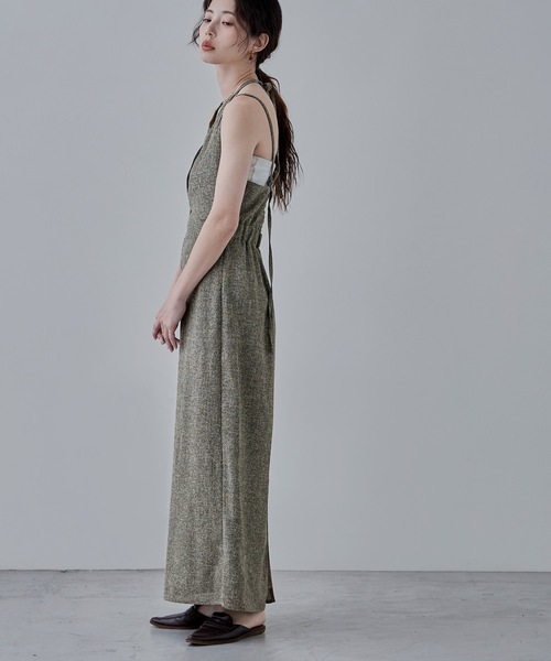 etoll.（エトル）の「レイヤード風ツイードキャミワンピース（ワンピース・レディース・アイボリー/ブラック/ブラウン・FREE）」の12枚目の写真