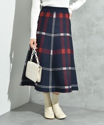 INTERPLANET（インタープラネット）の「ＢＩＧチェックニットスカート（スカート）」