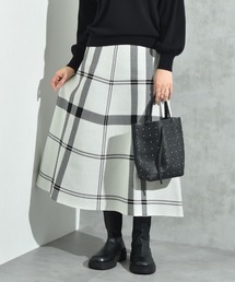 INTERPLANET | ＢＩＧチェックニットスカート(スカート)