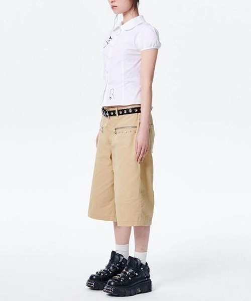 runningHIGH(ランニングハイ)の「【runningHIGH】TATOO PRINTED SHIRTS(シャツ/ブラウス・レディース・ホワイト/ライトブルー・ONE SIZE)」の8枚目の写真