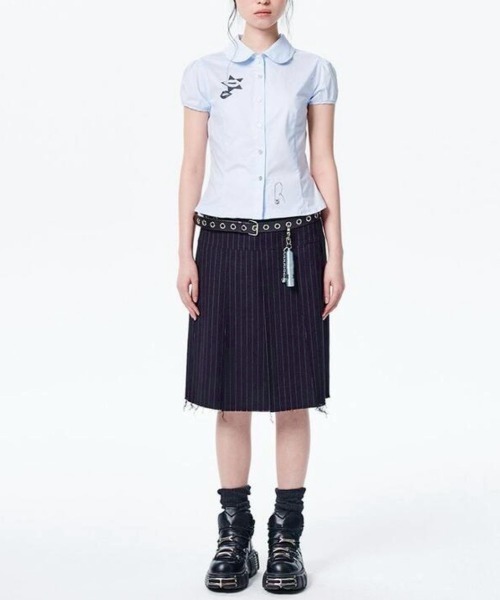 ブラウス シャツ 「runningHIGH」TATOO PRINTED SHIRTS レディース runningHIGH ブラウス シャツ 「runningHIGH」TATOO PRINTED