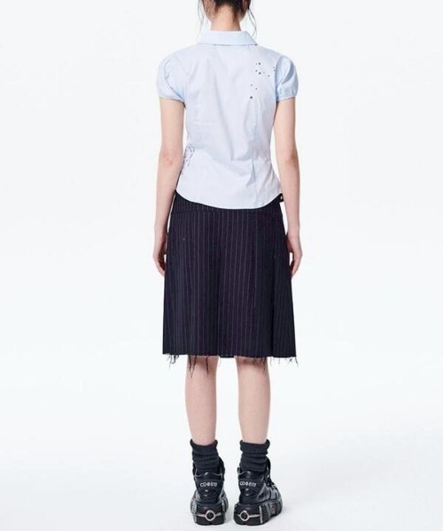 ブラウス シャツ 「runningHIGH」TATOO PRINTED SHIRTS レディース runningHIGH ブラウス シャツ 「runningHIGH」TATOO PRINTED