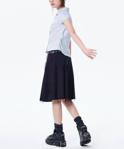 runningHIGH(ランニングハイ)の「【runningHIGH】TATOO PRINTED SHIRTS(シャツ/ブラウス・レディース・ホワイト/ライトブルー・ONE SIZE)」の10枚目の写真