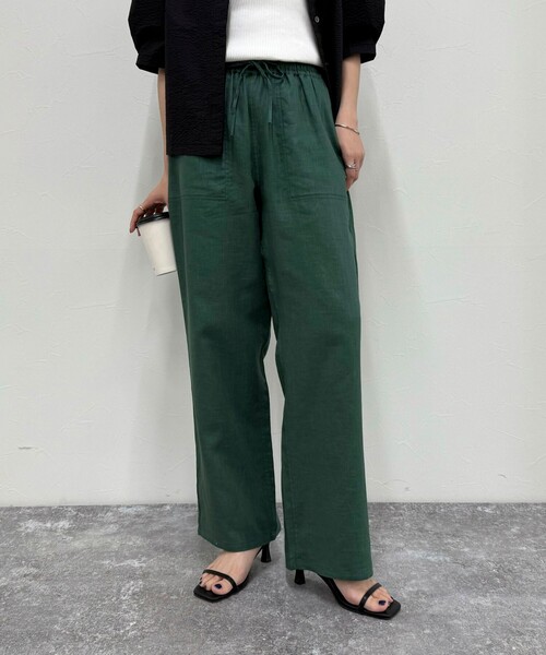 【GEVACO/ゲバコ】コットンリネンイージーパンツ