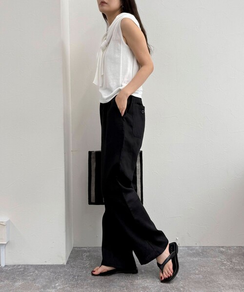 【GEVACO/ゲバコ】コットンリネンイージーパンツ