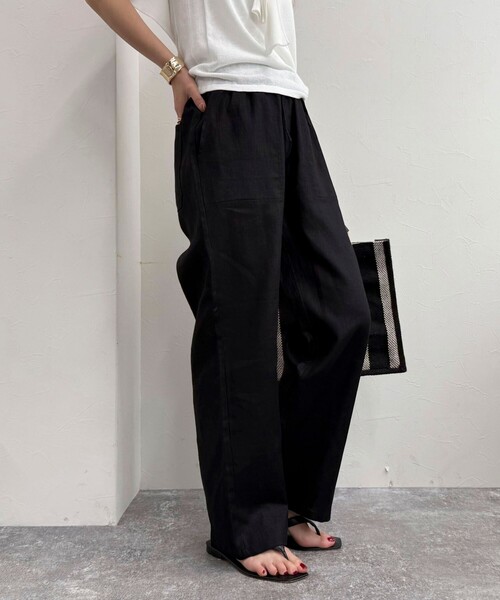 【GEVACO/ゲバコ】コットンリネンイージーパンツ