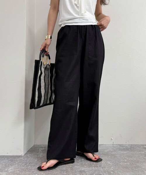 【GEVACO/ゲバコ】コットンリネンイージーパンツ
