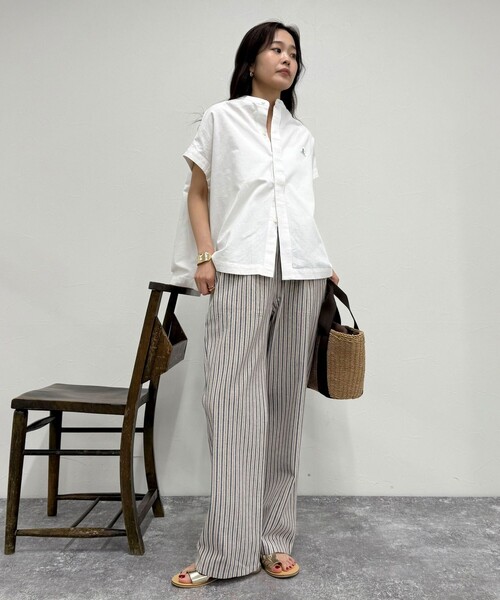 【GEVACO/ゲバコ】コットンリネンイージーパンツ