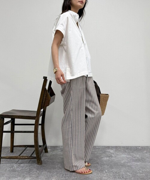 【GEVACO/ゲバコ】コットンリネンイージーパンツ