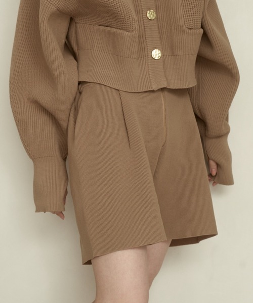 moi tytto（モイテュット）の「フロントジップニットショーツ（その他パンツ・レディース・ナチュラル/ブラック/ベージュ・FREE/SMALL）」の10枚目の写真