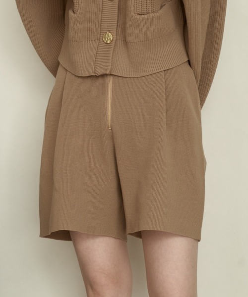moi tytto（モイテュット）の「フロントジップニットショーツ（その他パンツ・レディース・ナチュラル/ブラック/ベージュ・FREE/SMALL）」の12枚目の写真