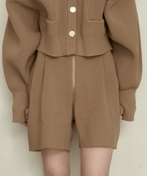 moi tytto（モイテュット）の「フロントジップニットショーツ（その他パンツ・レディース・ナチュラル/ブラック/ベージュ・FREE/SMALL）」の13枚目の写真